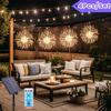 LED Solar Firework String Lights - Weatherproof Dandelion Starry Atmosphere for Camping & Awnings