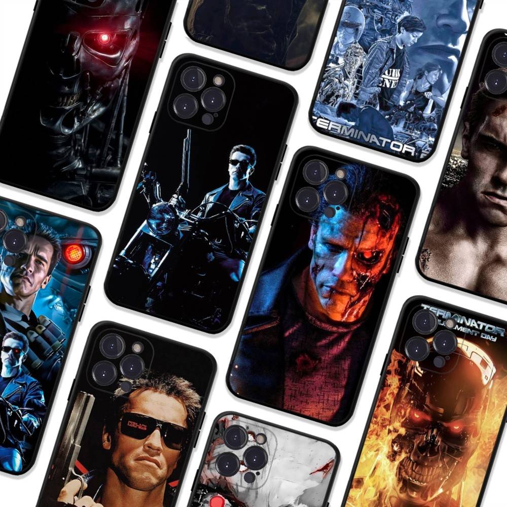 Sci Fi Movie The T-Terminator For Iphone 17 16 15 11 13 14 Pro Max Plus 12 Mini Black Shell Cover Phone Case