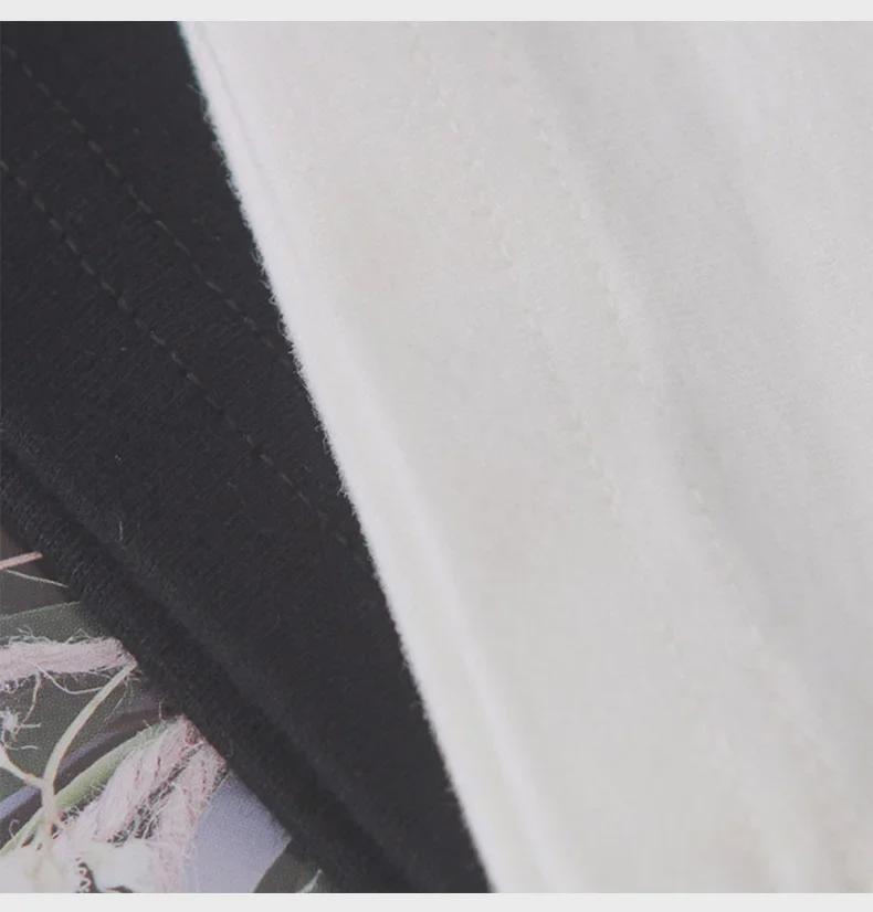 Women's College Style Smiley Face Printed Cotton T-shirt - Medium-length, Short-sleeved, 2025 Summer Collection