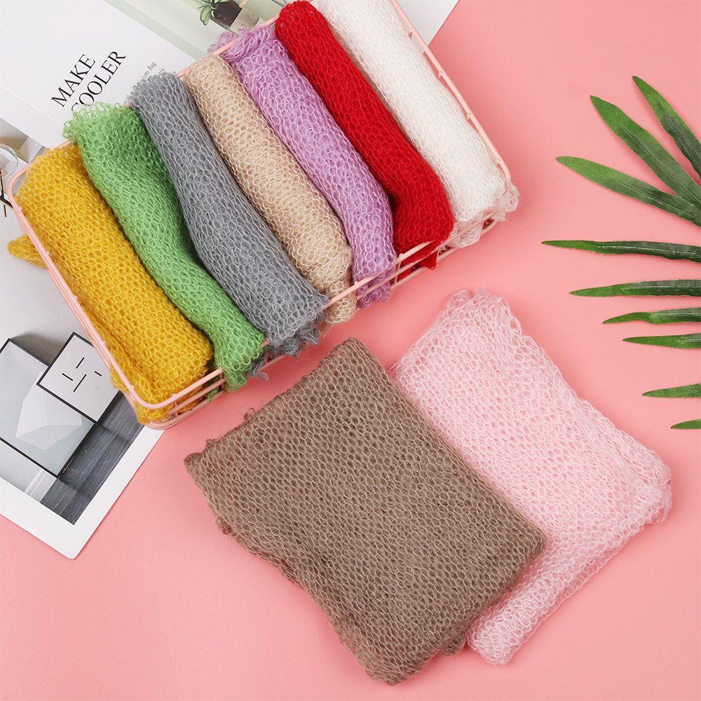 Soft Long Studio Shoot Elastic Newborn Wrap Stretch Knit Wrap Baby Photography Props Blanket