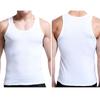 Men Fitness Vest Solid Color Seamless Plus Size Crew Neck Sleeveless Stretchy Soft