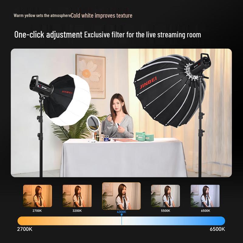 JINBEI EF200X Bi-color LED Video Light 200W