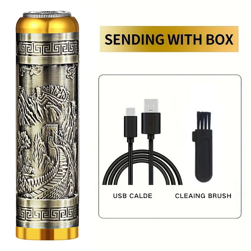 New multi-use mini portable electric shaver hair clipper nose hair trimmer beauty trim set plate dragon and phoenix hair clipper