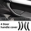 Set Car Interior Handle Inner Door Armrest Panel Pull Trim Cover For Bmw X1 X2 F48 F49 F39 Automobile Modification