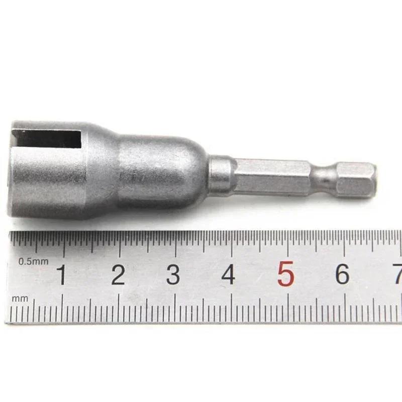 1pc Natural Slotted Butterfly Hole Socket Wrench 65mm Hexagonal Handle Electric Screwdriver Wing Nut Socket Tool