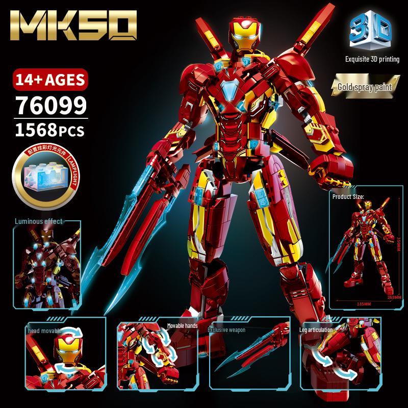 Совместимые Железные Меха Герои Строительные Блоки - Мелкие Детали Развивающие Игрушки для Детей