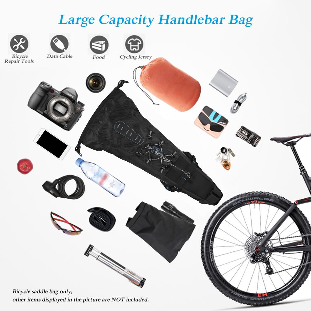 Waterproof Bike Bag Bicycle Saddle Bag Pannier Cycle MTB Mountain Road Bike Tail Seat Bag Adjustable 3L 10L