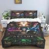 Мультфильм Джинкс Тайный: Комплект постельного белья League of Legends King Twin Double Child 3 Piece Micofiber или Polyester Duvet Cover Set