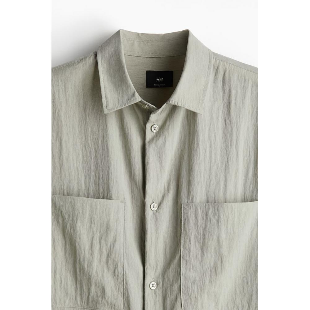 H M Utility sHirt Regular Fit Beige