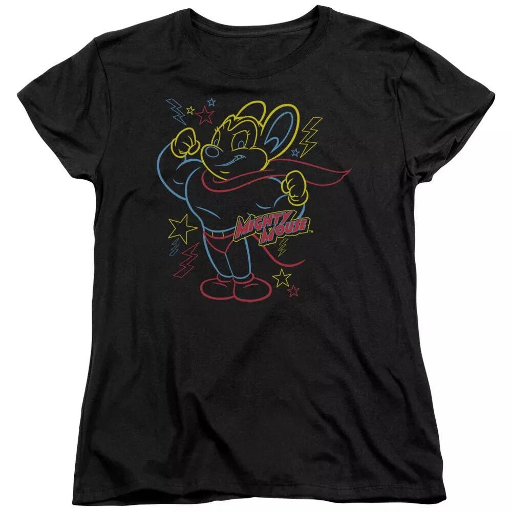 Mighty Mouse "Neon Hero" Women's T-Shirt