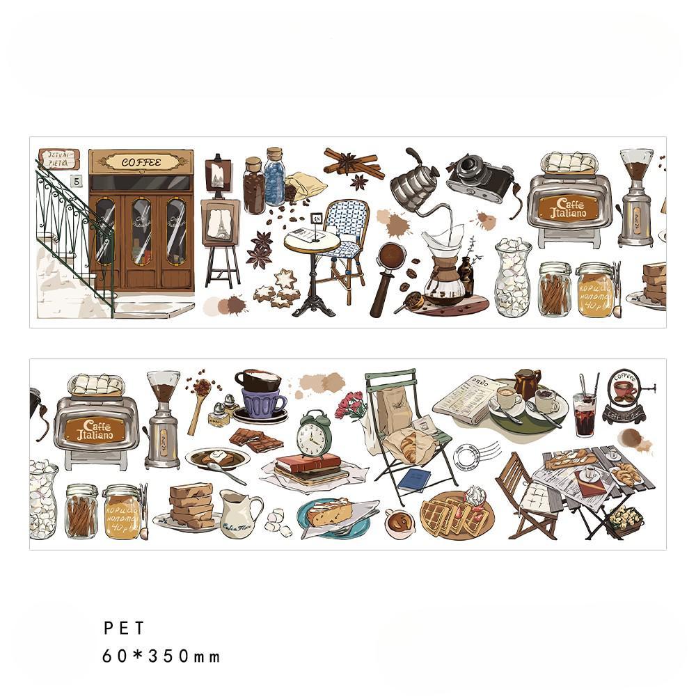 60*350 мм серия эскизов для путешествий, винтажная лента Васи для журнала, скрапбукинга, маскирующая лента для домашних животных, материал для скрапбукинга