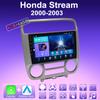 2 DIN Android Carplay Автомагнитола для Honda Stream 2000-2003 Мультимедийный проигрыватель Головное устройство Стерео GPS-навигация BT WIFI 4+64 ГБ