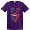 Surreal Clock City Woman T Shirt Neon Red Green Fantasy Art Graphic Tee Design