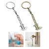 Mini Metal Movable Vernier Caliper Fashion Car Keychain for Adults Men Women