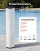 Pool Filter Cartridge, 4x 130 Sq. Ft, Spa Hot Tub Filter Cartridge Replacement, Compatible with Pentair CCP520, R173578, PCC130, Secure for Kids &