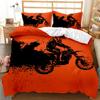 Motorcycle Duvet Cover Set Motocross Racing Bedding Dirt Bike Extreme Sports For Men Teens Boys Kids Polyester Comforter Cover
