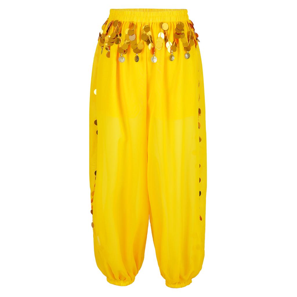 Женские брюки для танца живота, шаровары-фонарики, индийский танцевальный костюм