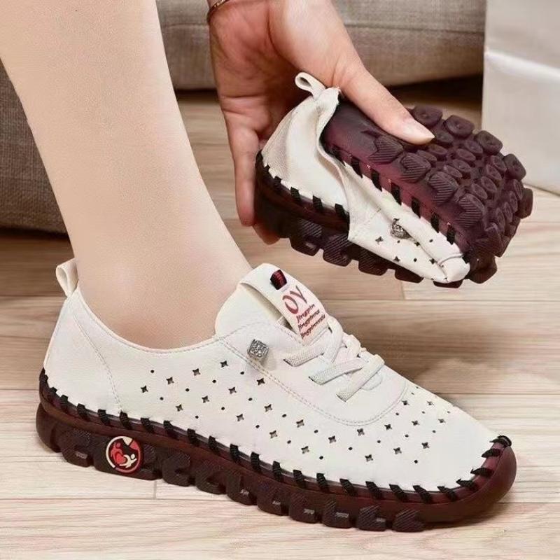 Women Loafers Pu Leather Oxford Soft Sole Flats Casual Ladies Non-Slip Comfortable Mother Shoes Fashion Sneakers Mujer Zapatos