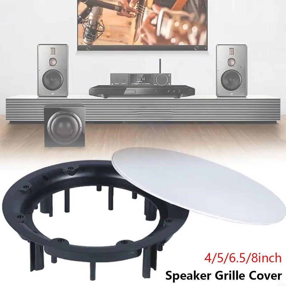 1Pcs Round Speaker Grille Mesh 4/5/6.5/8inch Subwoofer Grille Guard for Home Ceiling Car Speakers
