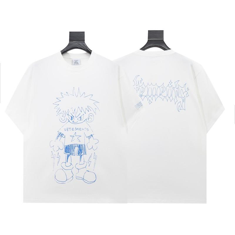 Unisex Oversized Vintage Washed Cotton Tee With Embroidered Letter Print Casual T-Shirt