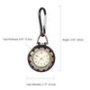 JEWELRYWE Pocket Watch Nurse Watch Keychain Luminous Dial Bag Clock Pocket Keychain Watch Carabiner Watch Pocket Watch Red
