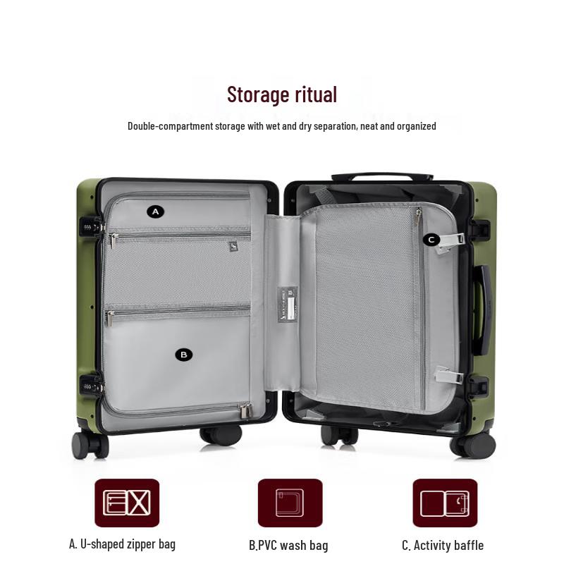 OIWAS Zheyin Series Trendy Aluminum Frame Luggage