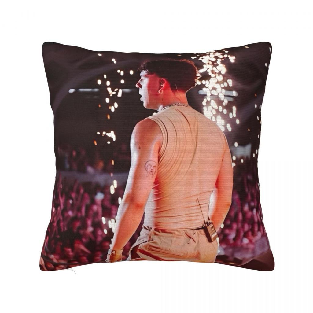 Rapper Quevedo Spanish Singer Pillow Cover Cushion Cover Square Pillow Case Funny Pillowcases For Office Car Home Decorative