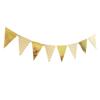 12 Pieces Of Wavy Bronzing Pennant Flag Children'S Birthday Party Decoration Hanging Flag Birthday Pulling Flag Banner Customization