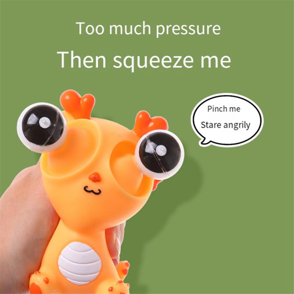 B Squeeze Toys,Out Eyes Toy Dragon Shape, Fidget Sensory Toys for Adults, Stress Relief