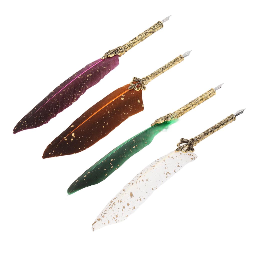  Набор ручек с 10 сменными перьями, огнеупорный лак, восковая ручка для открывания писем, пустая бутылочка