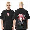 2026 Summer Anime The Quintessential Quintuplets Nino Nakano Washed Printed T Shirts Unisex Hip Hop Streetwear Casual Clothing