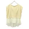 Ray Beams Made In Japan No Sleeve Layered Knit Ivoryx White Women Used