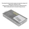 Set of 200 Metal Springs Kit - Extension and Compression Spring Assortment with Box - 20 Sizes