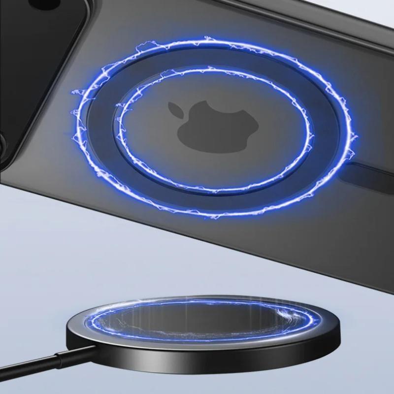Роскошный ультратонкий магнитный полупрозрачный матовый чехол для iPhone 17 16 15 14 13 12 Pro Max Plus 17 Air Для Magsafe Прозрачная задняя крышка