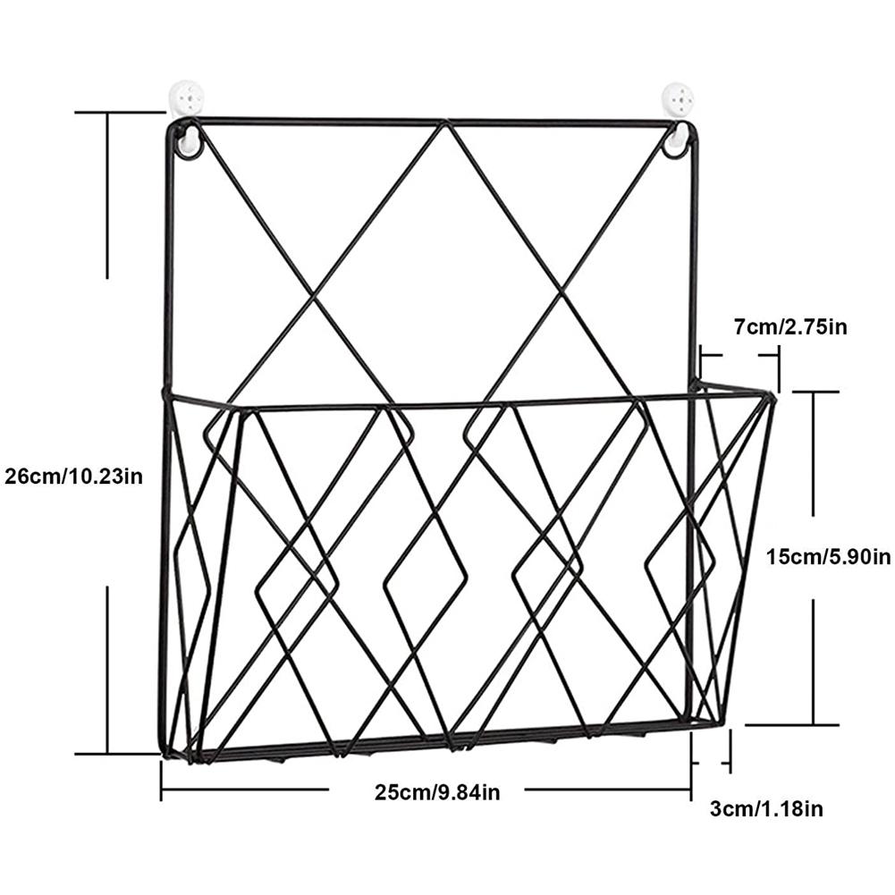 Wall Hanging Storage Shelf For Home Room Magazines Newspaper Storage Rack Study Office Hooks Files Holder Tabletop Display Stand