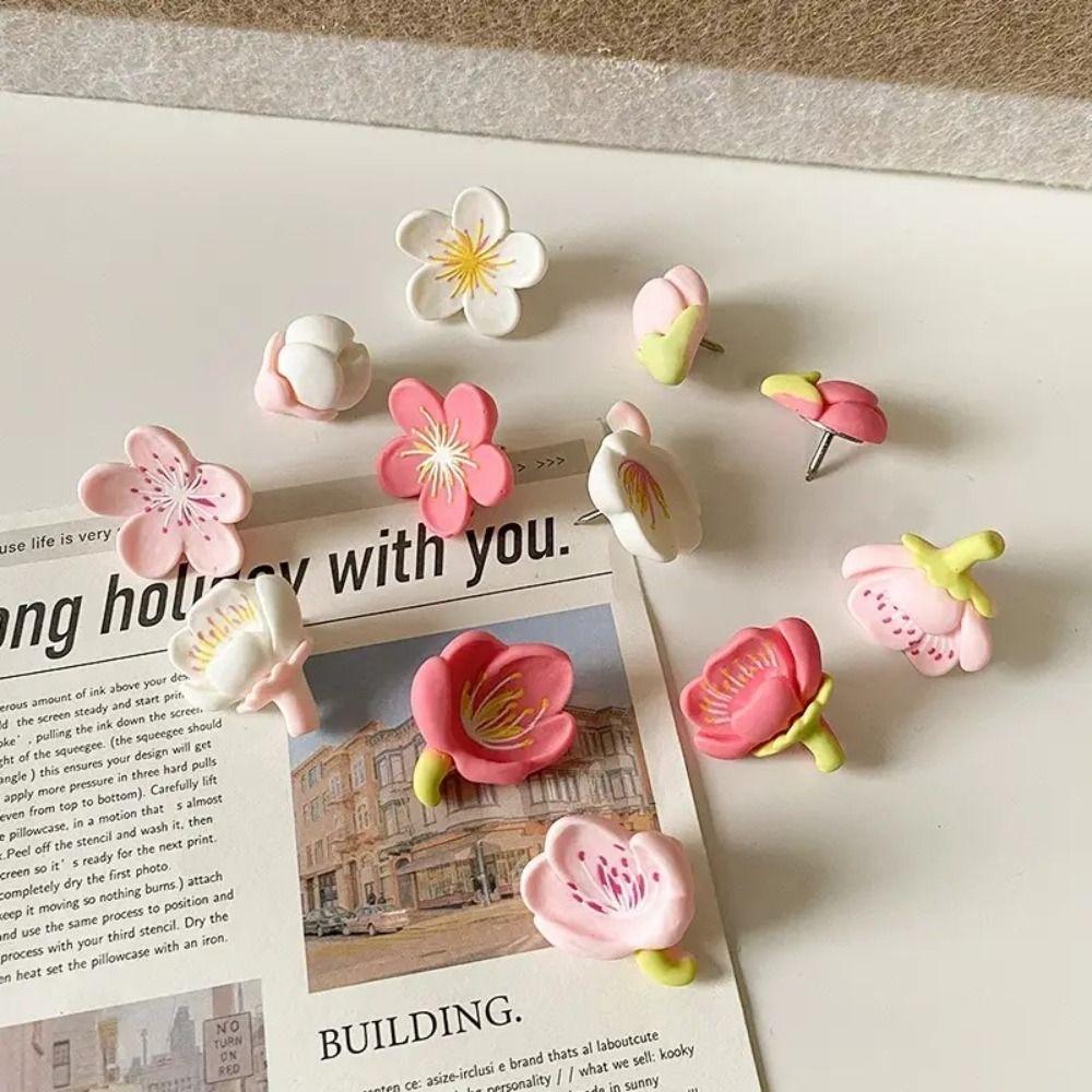 20/30Pcs DIY Blackboard Push Pins 3D Thumb Tacks Home Decoration Decorative Studs Wall Markers