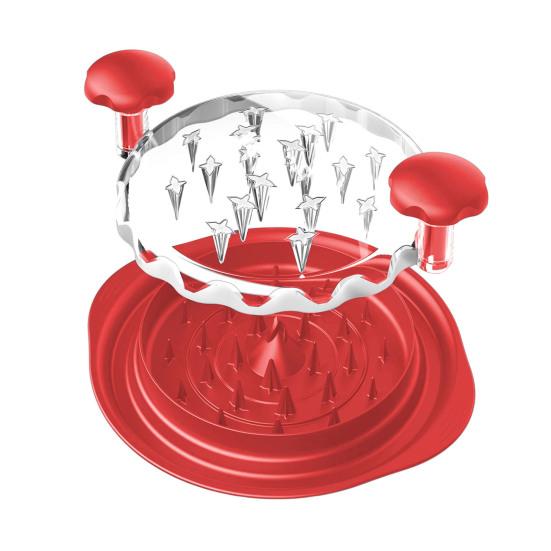 Измельчитель курицы с видимой крышкой. Большой измельчитель мяса. Противоскользящая эргономичная ручка. Не содержит BPA. Свинина, говядина, куриная грудка. Инструмент для измельчения.