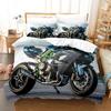 Постельное белье Kawasaki Односпальное Полуторное Двуспальное Евро Евро-Макси Размер Постельного Белья Взрослые Детская Спальня Комплекты с Пододеяльником 3D Печать Крутой Дикий Мотоцикл