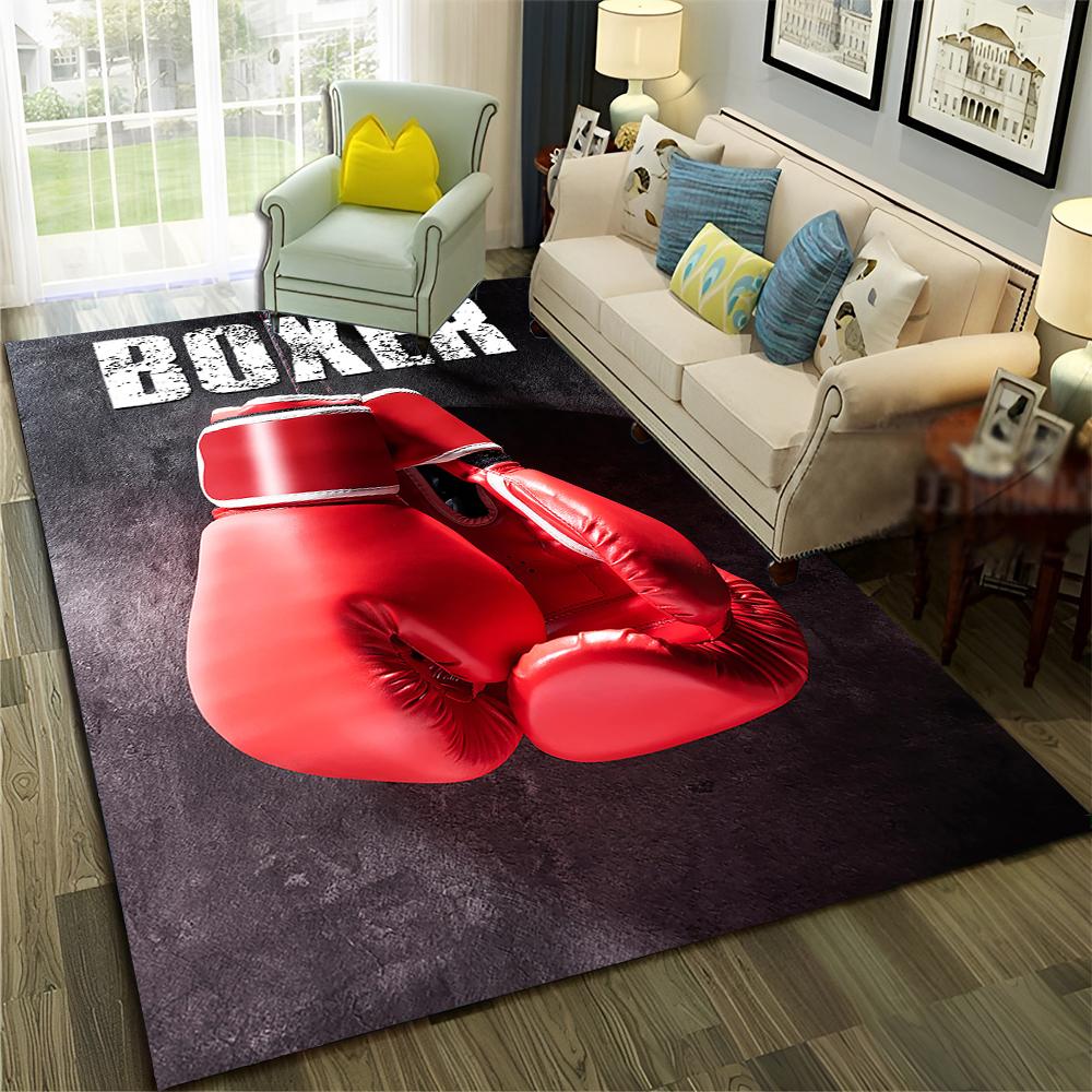 HD Боксерский бой HD Боксерские перчатки 3D Ковер для дома Гостиная Спальня Диван Придверный коврик Декор, Детский ковер Нескользящий коврик для пола