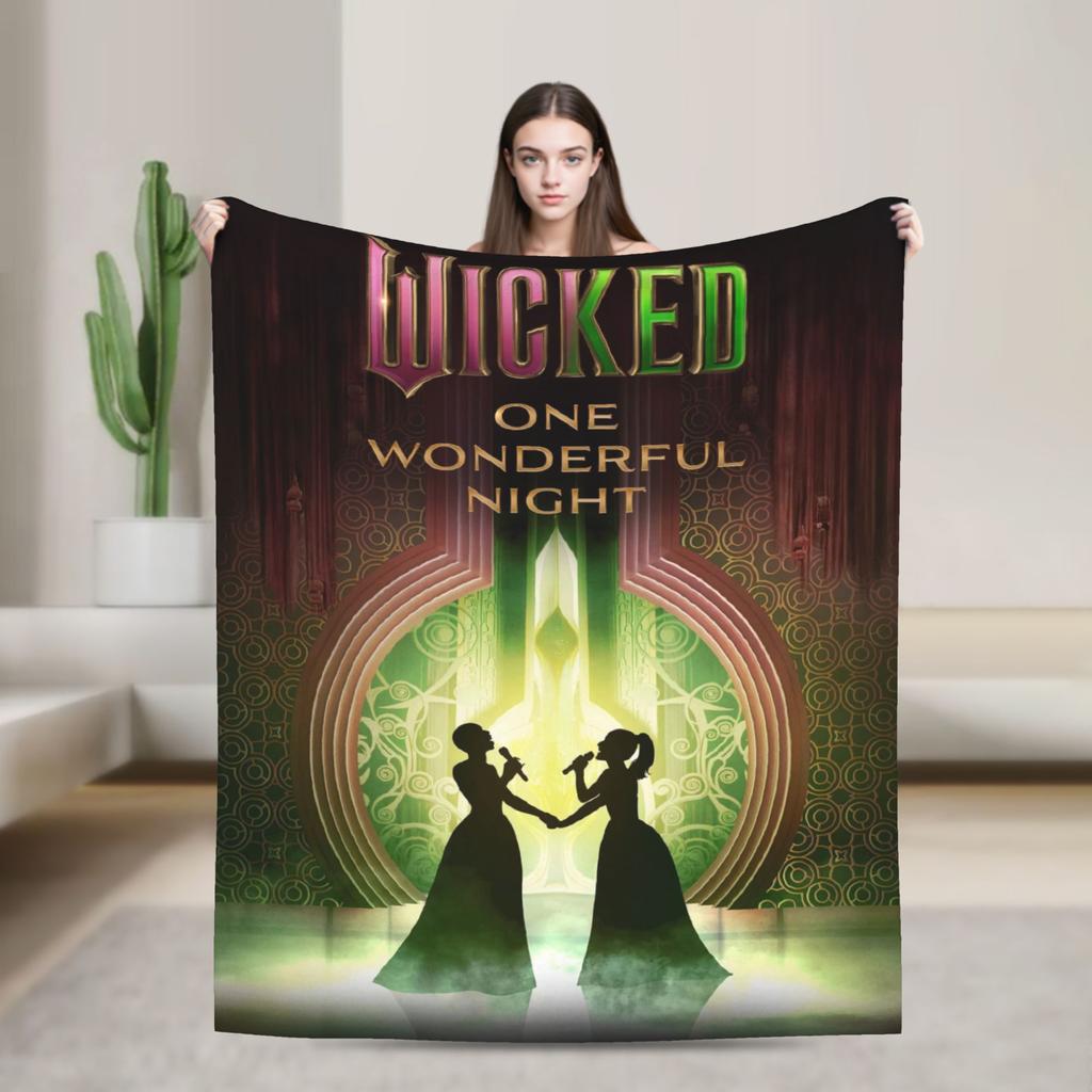 Плюшевое одеяло Wicked 2 Фиеро для девочек и мальчиков, фланелевое плед для спальни, супер теплое, качественный дизайн, покрывало, подарок