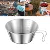 Stainless Steel Sierra Cup Lightweight Portable Bowl Durable Camping Cup  Backpacking