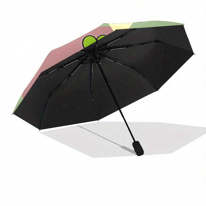 Disney Goofy,Disney,Cartoon Fashion Manual Folding Umbrella - Reinforced Eight Ribs, Automatic Opening and Closing, Lightweight, Ssuitable F