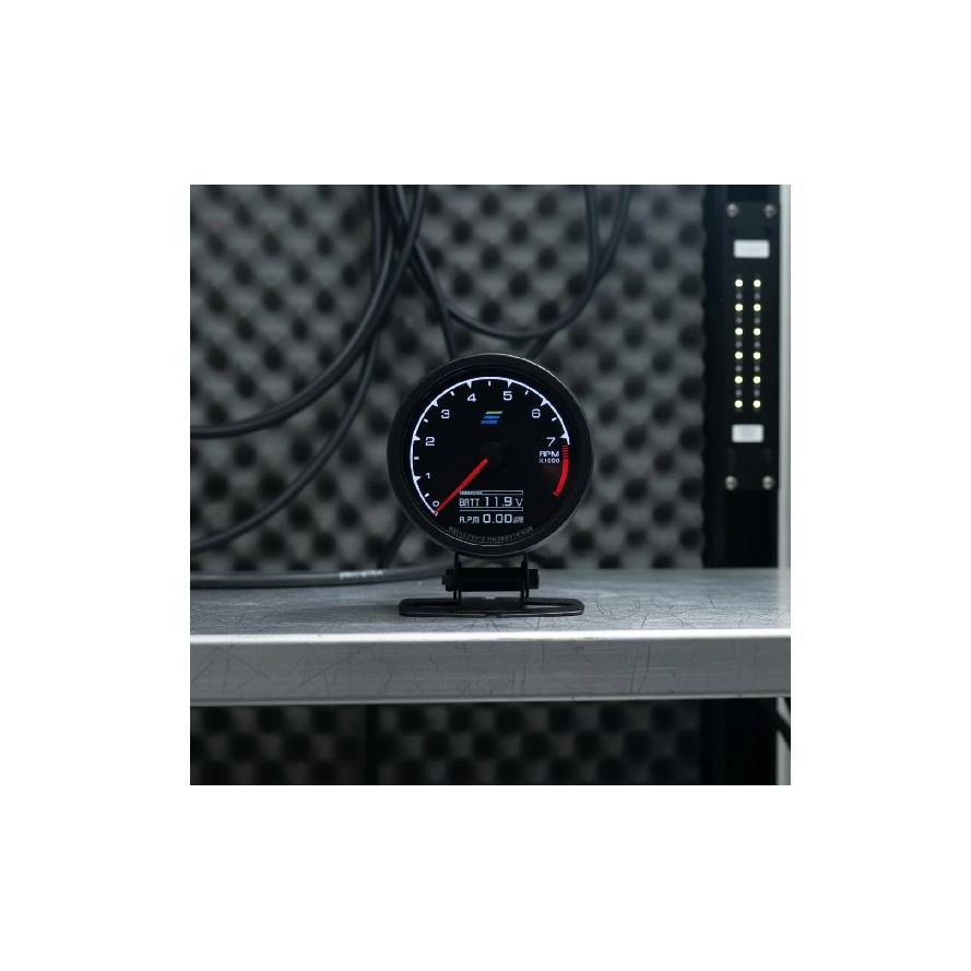 Water Temperature Gauge Multi-Function Oil Pressure Gauge Dashboard Meter LCD Screen Vehicle Display ABS Shell for Racing