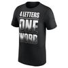 WWE Джей Усо Черный , 4 Буквы Одно Слово [Двусторонняя] Размер S-5XL Унисекс Футболка