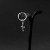 Gothic Black Pendants Cross Earrings for Teens Single Earing Crosses Medical Surgical Steel Piercing One Ear Ring Cool Stuff