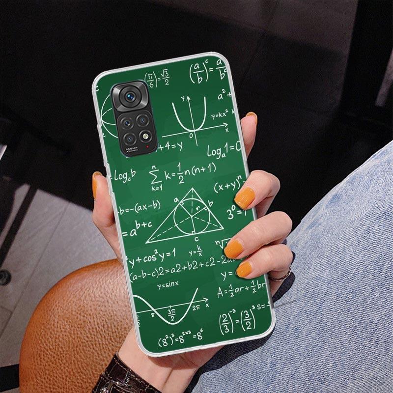 Чехол для телефона Физика Химия Математика Для Xiaomi Redmi Note 15 14 13 12S 12 11 Pro Plus 14S 11S 11E 10 10S 11T 5G Персонализированный