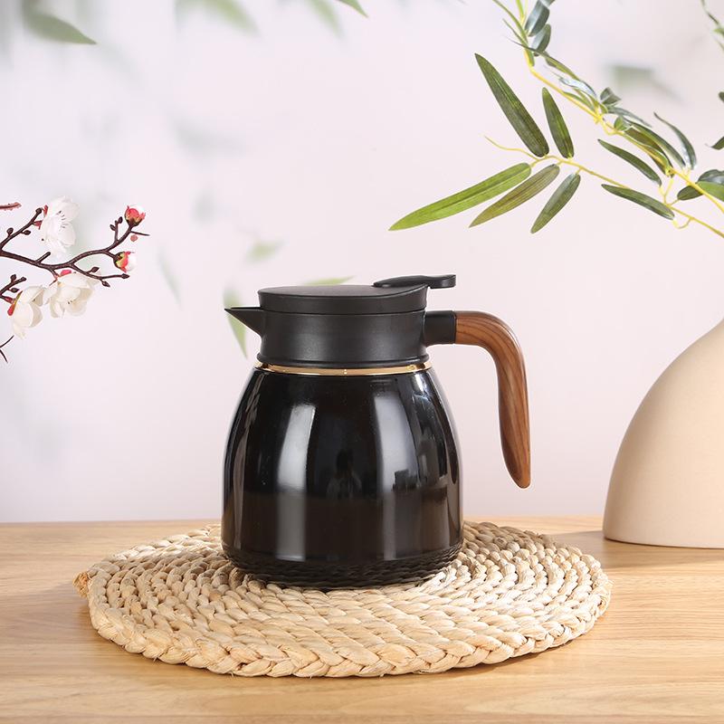 Высокий уровень внешнего вида из нержавеющей стали вакуумный чайник большой емкости бытовой чайник для заваривания чая ручка для разделения тепла чайник