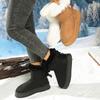 Pair The Fleece and Thickened Snow Boots with The New Thick-soled, Warm, Large-sized Cotton Shoes