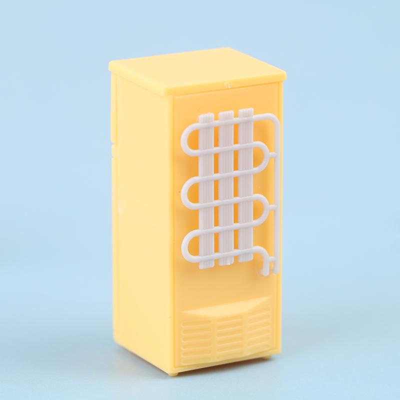 1 Pcs Dollhouse Home Furnishings Mini Color Plastic Refrigerator Model