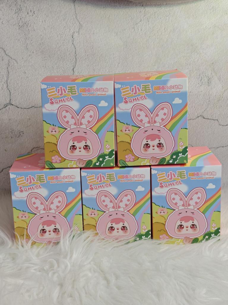 Samue plush blind box cute animal keychain, randomly two are Q Bao Qixiang fairy tales, read carefully before placing an order